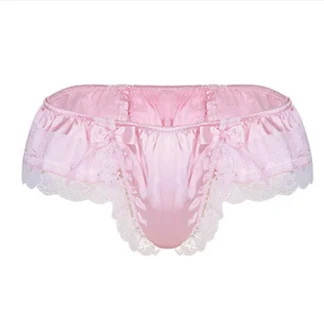 Ruffle Trim Lace Sexy Panty