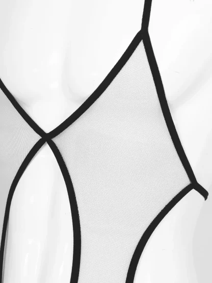 See-through Backless Bodysuit - Image 10