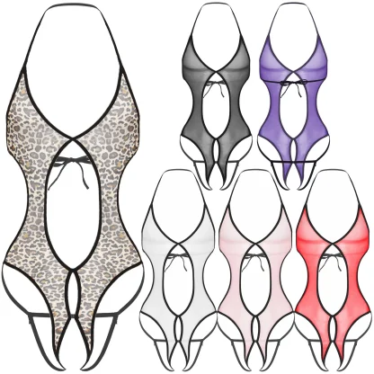 See-through Backless Bodysuit - Image 15