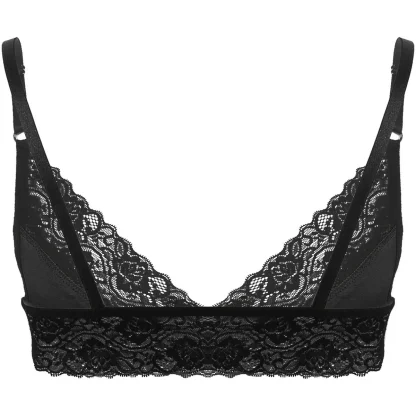 V-neck Lace Bowknot Decor Bra - Image 8