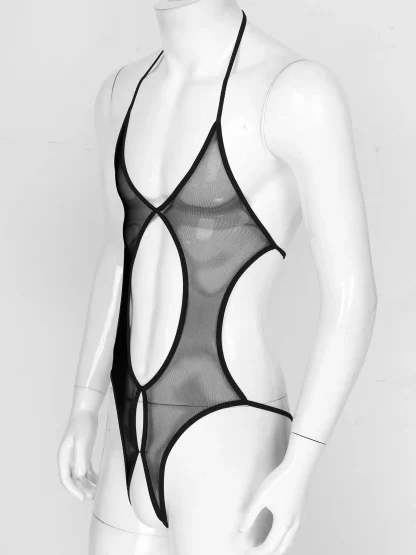 See-through Backless Bodysuit - Image 3