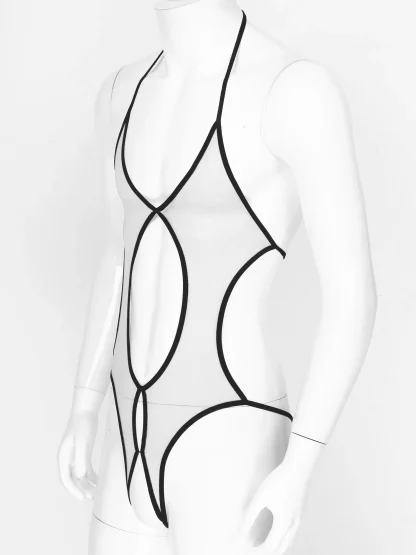 See-through Backless Bodysuit - Image 8