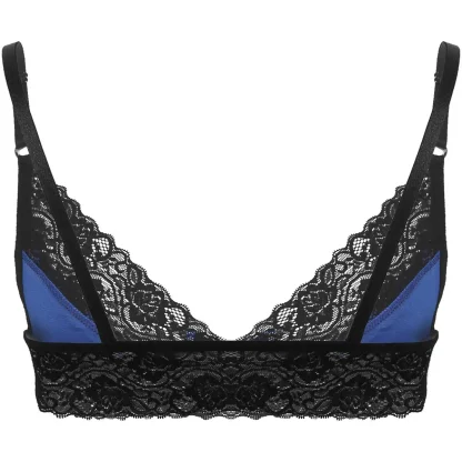 V-neck Lace Bowknot Decor Bra - Image 6