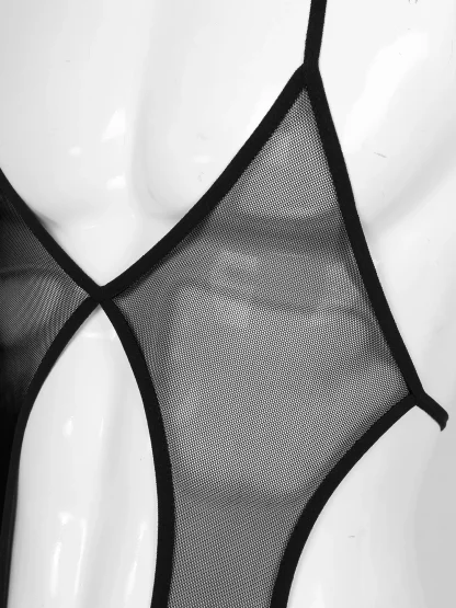 See-through Backless Bodysuit - Image 5