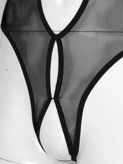 See-through Backless Bodysuit - Image 6