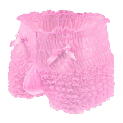 Cute Ruffled Lace Boxer Brief