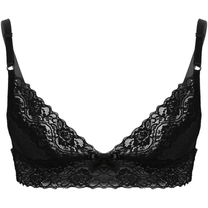 V-neck See-through Lace Lingerie - Image 2