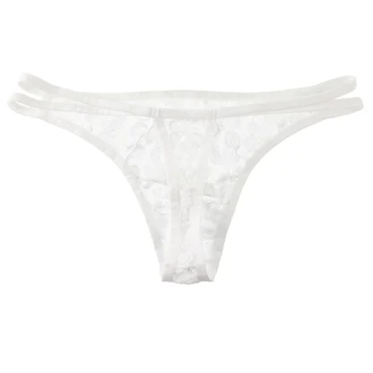 Lace Thong with Double Strap Design - Image 5