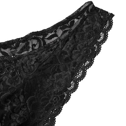 V-neck See-through Lace Lingerie - Image 13