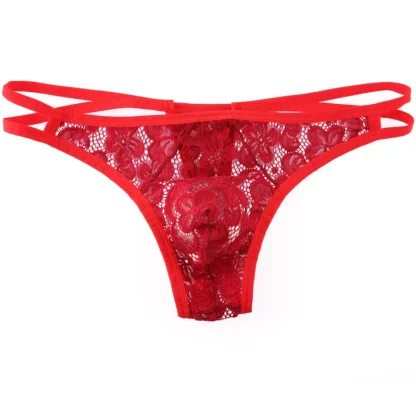 Lace Thong with Double Strap Design - Image 6