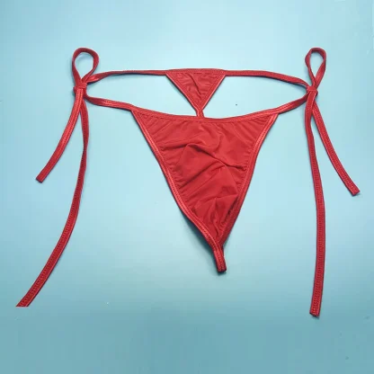 Ties Side Solid Color G-string - Image 10