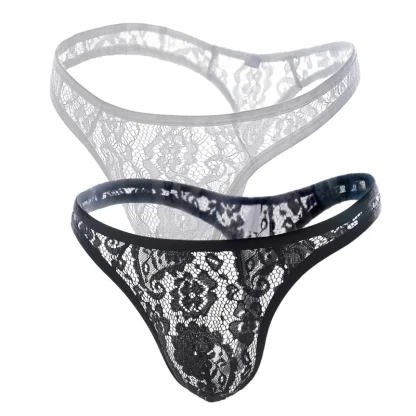 Floral Sheer Lace Sexy Thong