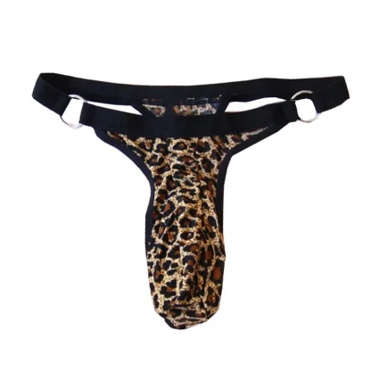 Leopard Pattern Print Sexy Thong - Image 2